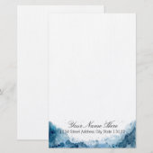 Elegant Waterverf Briefpapier (Voorkant / Achterkant)