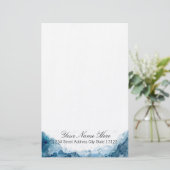 Elegant Waterverf Briefpapier (Staand voorkant)