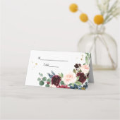 Elegant Waterverf Burgundy Blush & Gold Drops (Voorkant)