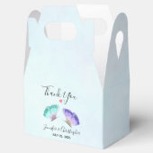 Elegant Waterverf Butterfly Duo Wedding Bedankdoosjes (Geopend)