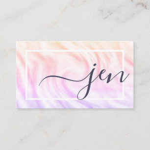 Elegant Waterverf Calligrafie Naam Signature Chic Visitekaartje