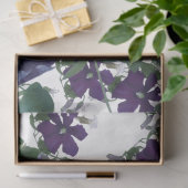 Elegant Waterverf Clematis Floral Tissuepapier (Geschenk)