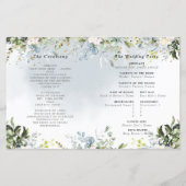 Elegant Waterverf Dusty Blue Eucalyptus (Achterkant)