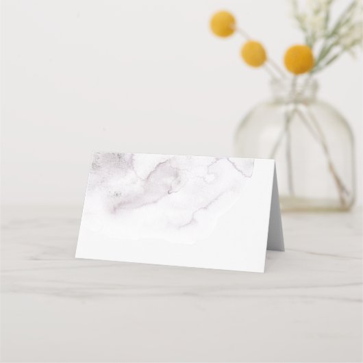 Elegant waterverf dusty paarse florale bruiloft (Achterkant)