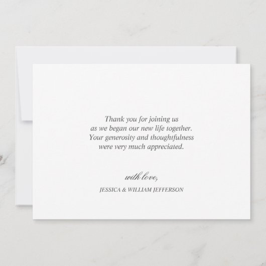 Elegant Waterverf Eucalyptus Greenery Bedankkaart (Achterkant)