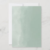 Elegant Waterverf Eucalyptus Greenery Wedding Kaart (Achterkant)