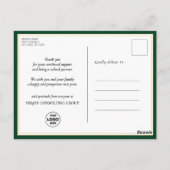 Elegant Waterverf Eucalyptus Pine Cone Corporate Briefkaart (Achterkant)