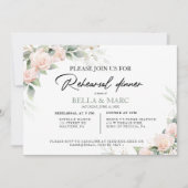 Elegant Waterverf Eucalyptus Rehearsal Dinner Kaart (Voorkant)