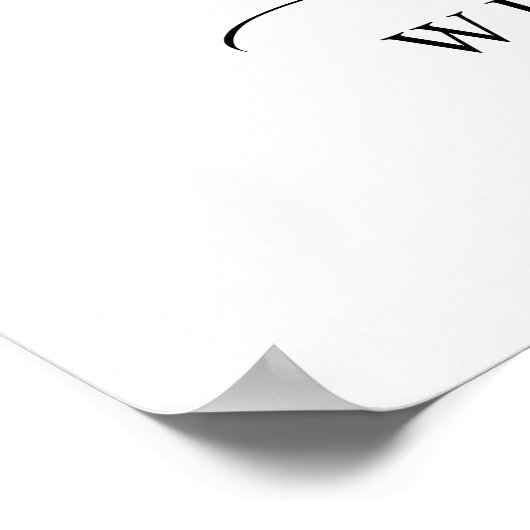 Elegant Waterverf Eucalyptus Weddenschap Welkom Poster (Hoek)