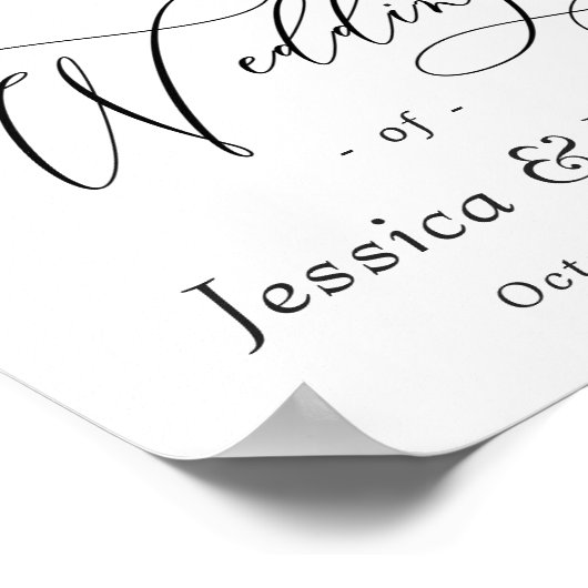 Elegant Waterverf Eucalyptus Weddenschap Welkom Poster (Hoek)