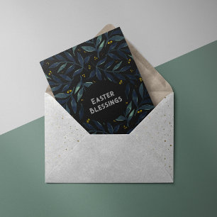 Elegant waterverf filialen Pasen Kaart