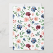 Elegant Waterverf Floral 100th Birthday Kaart (Achterkant)