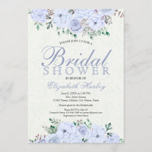 Elegant Waterverf Floral Bridal Shower Kaart