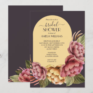 Elegant Waterverf Floral Bridal Shower Kaart