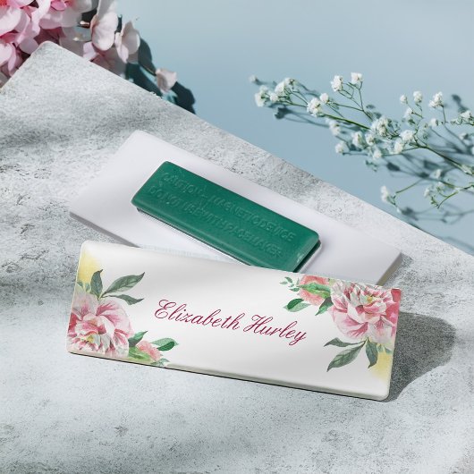 Elegant Waterverf Floral Name Tags