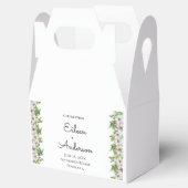 Elegant Waterverf Floral Pastel Wedding Cake Bedankdoosjes (Geopend)