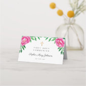 Elegant Waterverf Floral Peonies First Community (Achterkant)