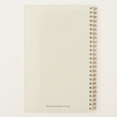 Elegant Waterverf Floral Planner (Achterkant)