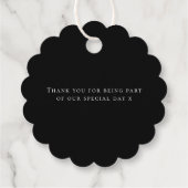 Elegant Waterverf Floral Wedding Bedankjes Labels (Achterkant)