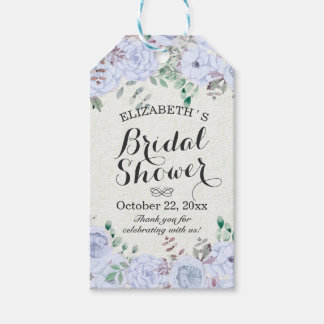 Elegant Waterverf Floral Wedding Vrijgezellenfeest Cadeaulabel
