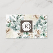 Elegant waterverf florale Visitekaartje (Voorkant)