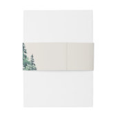 Elegant Waterverf Forest Invitation Belly Band Uitnodigingen Wikkel (Achterkant Voorbeeld)