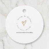 Elegant Waterverf Gift Label - "Een geschenk voor  (Achterkant)