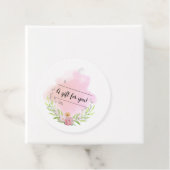 Elegant Waterverf Gift Label - "Een geschenk voor  (In situ)