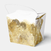 Elegant Waterverf Gold Wedding Favor Box Bedankdoosjes (Achterkant)