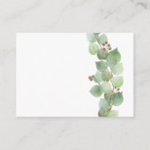 Elegant Waterverf Greenery Enclosure Kaart (Achterkant)