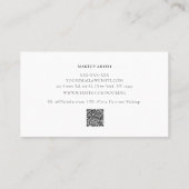 Elegant Waterverf Greenery Gold Leaf Visitekaartje (Achterkant)