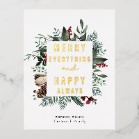 Elegant Waterverf Greenery Magnolia Floral Modern