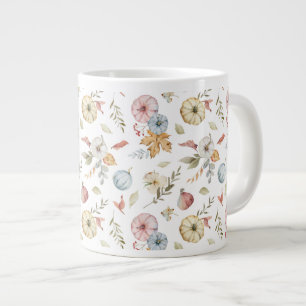 Elegant Waterverf herfstpatroon Extra Grote Beker