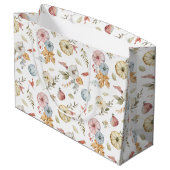 Elegant Waterverf herfstpatroon Groot Cadeauzakje (Achterkant Gekanteld)