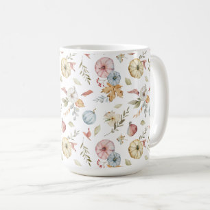 Elegant Waterverf herfstpatroon Koffiemok