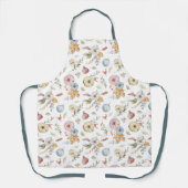 Elegant Waterverf herfstpatroon Schort (Voorkant)