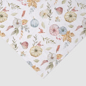 Elegant Waterverf herfstpatroon Tissuepapier (Detail)