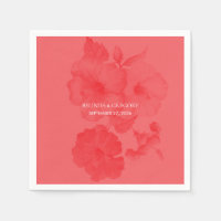 Elegant Waterverf Hibiscus Wedding
