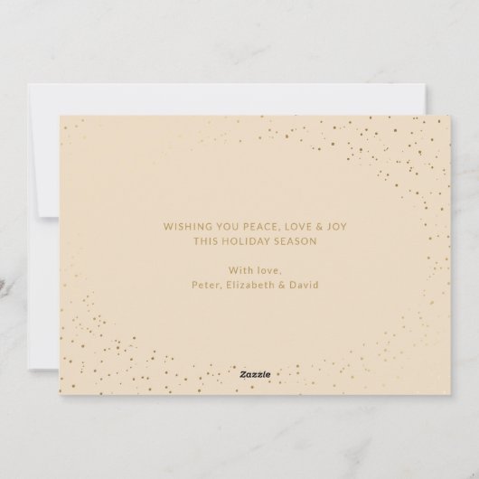 Elegant Waterverf - kerstkaarten voor foto's Feestdagenkaart (Achterkant)