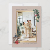 Elegant Waterverf Kerstmis Feestdagenkaart (Voorkant)