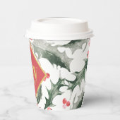 Elegant Waterverf Kerstmis Papieren Bekers (Links)