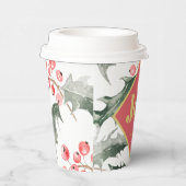 Elegant Waterverf Kerstmis Papieren Bekers (Rechts)