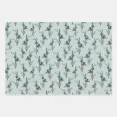 Elegant Waterverf kolibrie botanisch patroon Inpakpapier Vel (Voorkant 2)