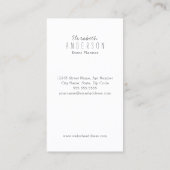 Elegant Waterverf Lavender Visitekaartje (Achterkant)