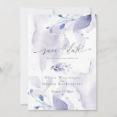 Elegant Waterverf Loof 'Save the Date' Uitnodiging (Voorkant)