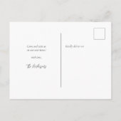 Elegant Waterverf Mailbox New Home Moving Aankondigingskaart (Achterkant)