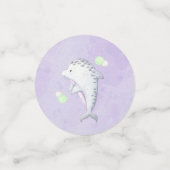 Elegant Waterverf Mermaids Birthday Confetti (Kleine voorkant)