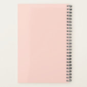 Elegant Waterverf Modern Mint Flowers Golg Bike Planner (Achterkant)