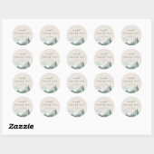 Elegant Waterverf Mountain Wedding Favor Stickers (Vel)