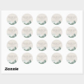 Elegant Waterverf Mountain Wedding Favor Stickers (Vel)